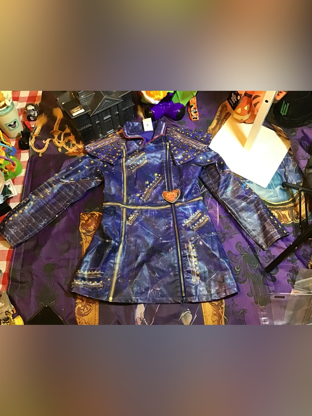 Disney parks descendants Evie faux-leather jacket size 7/8
